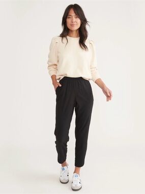 Marine Layer Black Tercel Allison Pants